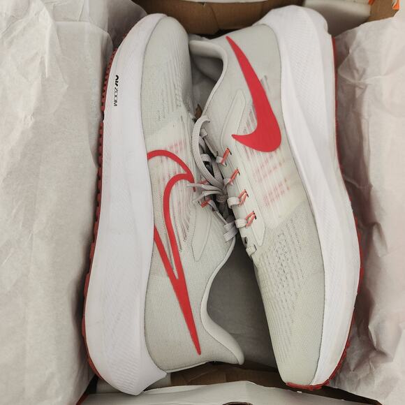 NIKE Men\'s Sneaker air zoom Pegasus 39, Platinum Tint Lt Crimson White Adobe, 12 main image 8